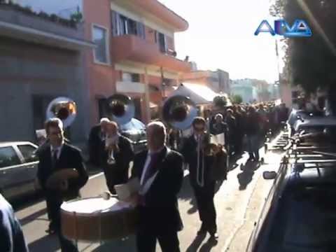 Banda e tamburelli al funerale di Uccio Aloisi