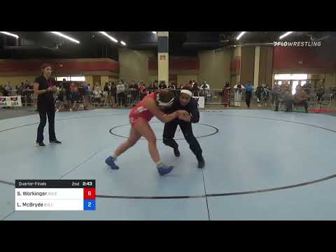 72 Kg Quarterfinal - Shannon Workinger, Ascend Wrestling Academy Vs Latifah McBryde, Bulls Wrestli