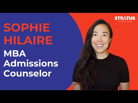 Sophie Hilaire, Stratus MBA Admissions Counselor - YouTube