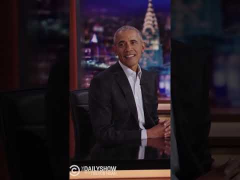 President Barack Obama with the hard-hitting questions💀#dailyshow #comedy #obama #barackobama
