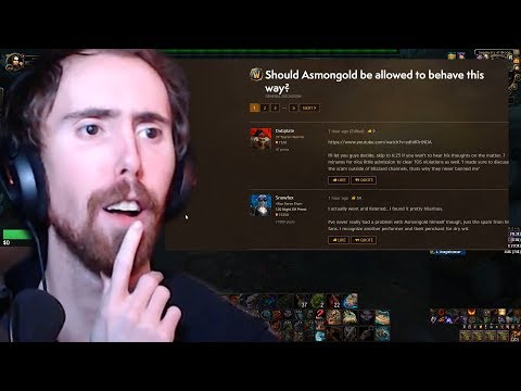 Asmongold Responds To Hate Thread On WoW Forums!