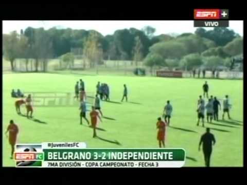 www.sabadogol.net JUVENILES A. 7ma. BELGRANO-INDEPENDIENTE y CENTRAL-BOCA. ESPN.