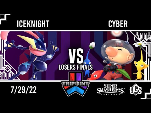 Tripoint Smash153  -  Losers Finals  -  IceKnight(Greninja) Vs. Cyber(Olimar)