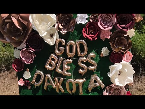 DIY Christening Decor | Paper Flower Wall