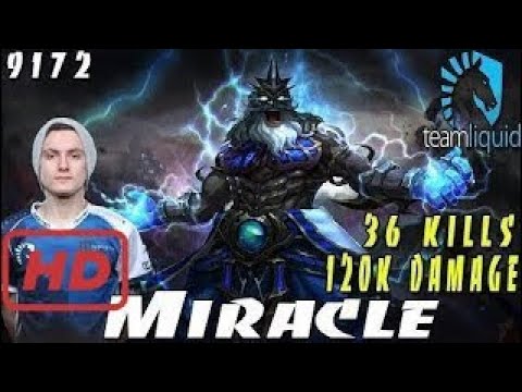 DOTA 2 PRO 2017 | Liquid.Miracle- Zeus 120K DAMAGE 36 KILLS | 9172 MMR Dota 2