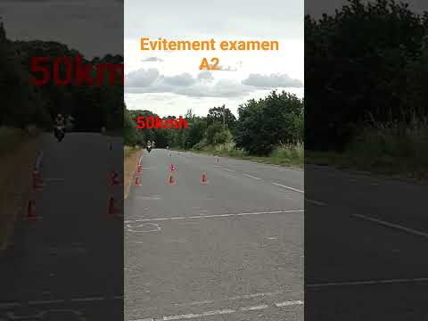 évitement examen permis A2 #romilleconduite #motoecole #permisA2