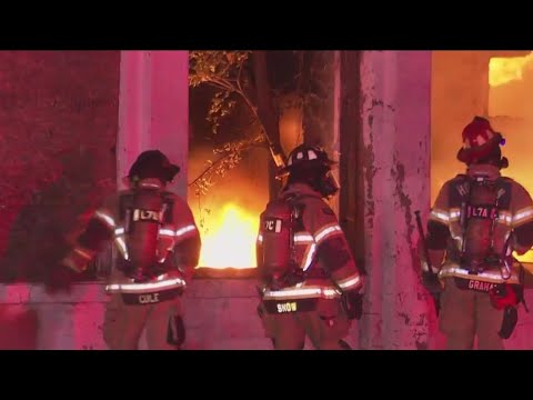 HFD deals with low water pressure fighting fire