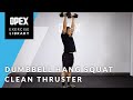 Dumbbell Hang Squat Clean Thruster - OPEX Exercise Library