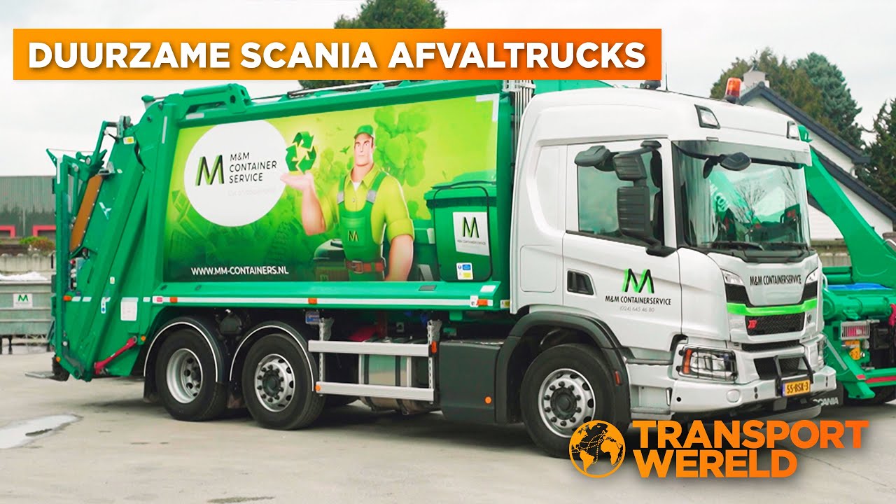 De duurzame Scania trucks van M&M Containerservice