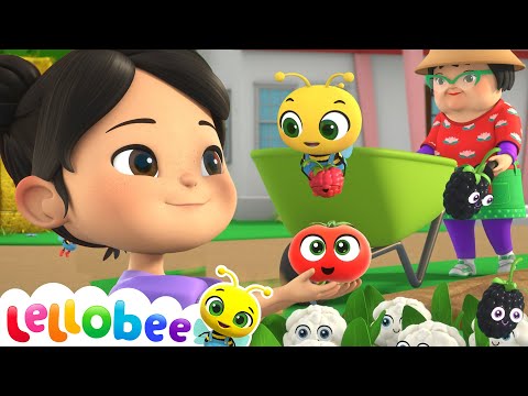 Harvest Time Fun! Can Ella Pick Them All? | 🌻Lellobee City Farm - Kids Playhouse Song Mix