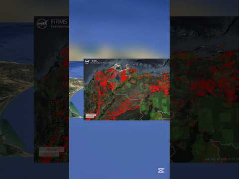 Del 4 al 11 de Septiembre. Incendio en Torres Venezuela desde el espacio.