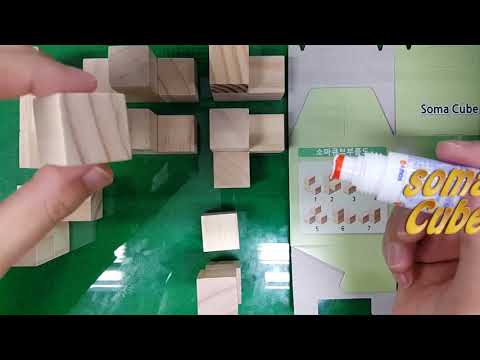 Making a wooden craft soma cube