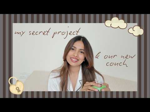 My Secret Project 📦  & Getting Our New Couch 🛋️