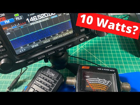 ICOM IC-705 VHF/UHF Power Test - TheSmokinApe
