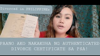 HOW I GOT MY AUTHENTICATED DIVORCED CERTIFICATE at PSA#MuslimDivorce in  #Philippines
