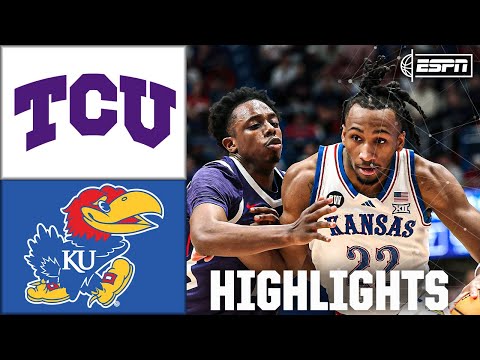 OVERTIME BATTLE 🍿 TCU Horned Frogs vs. Kansas Jayhawks | Full Game Highlights | ESPN CBB