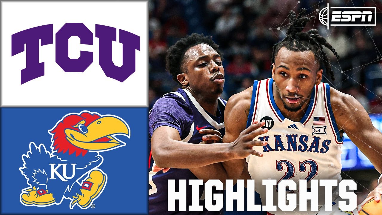 OVERTIME BATTLE 🍿 TCU Horned Frogs vs. Kansas Jayhawks | Full Game Highlights | ESPN CBB
