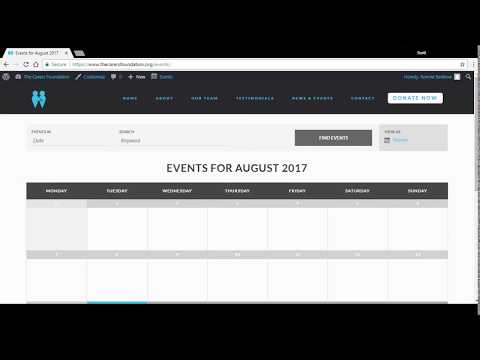 How to add an event to The Events Calendar plugin in WordPress