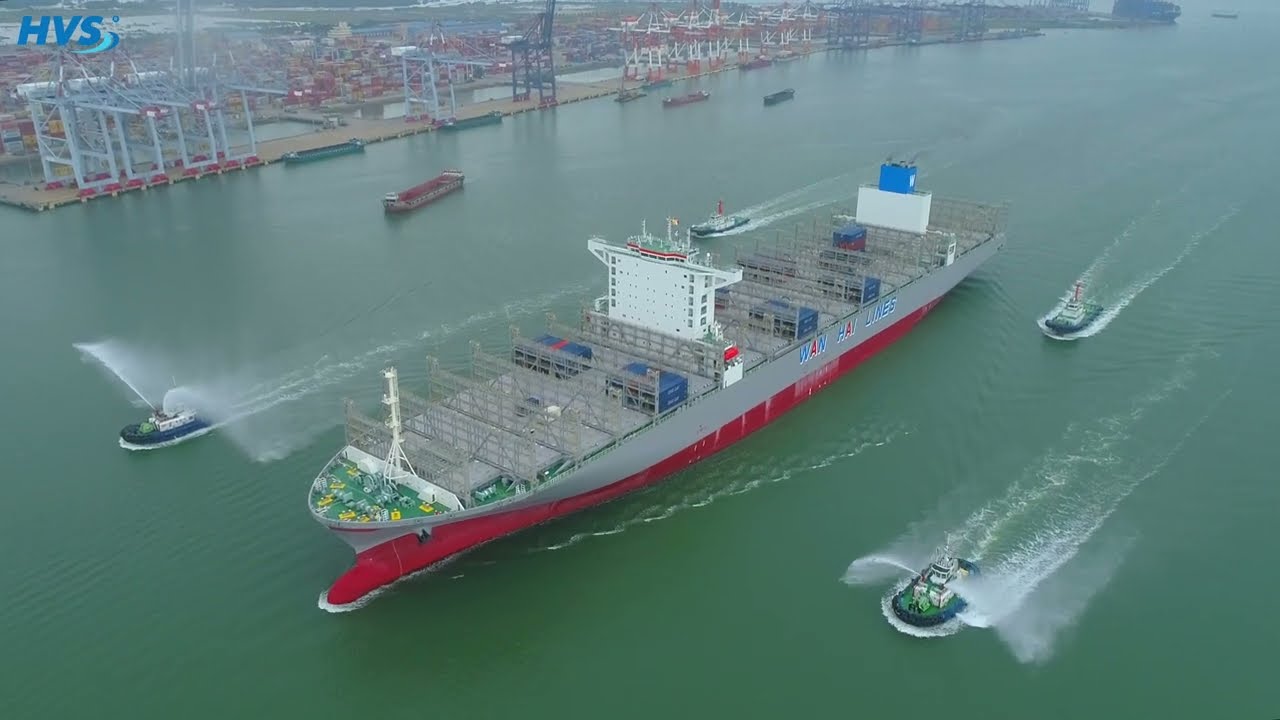 WAN HAI A07 – Largest Container Ship of WAN HAI Berths at TCIT Port | Haivanship Tugboat Assistance