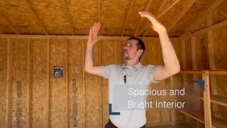 Utility Gable Dormer Shed LP Horizontal