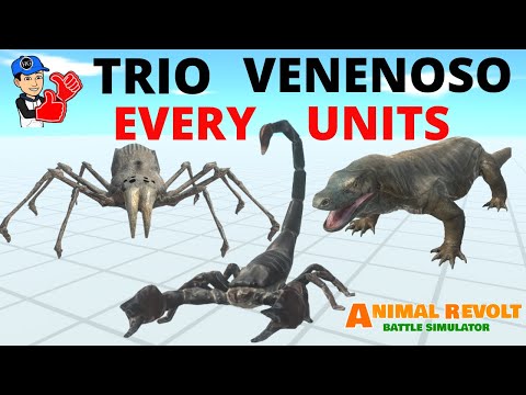 Trio Venenoso Every Units  - Aranha Dente de Sabre, Dragão de Komodo e Escorpião - Arbs