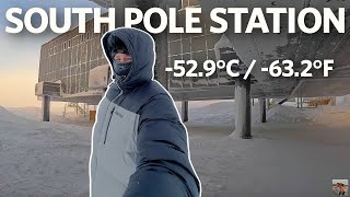 Underneath and Inside the South Pole Station