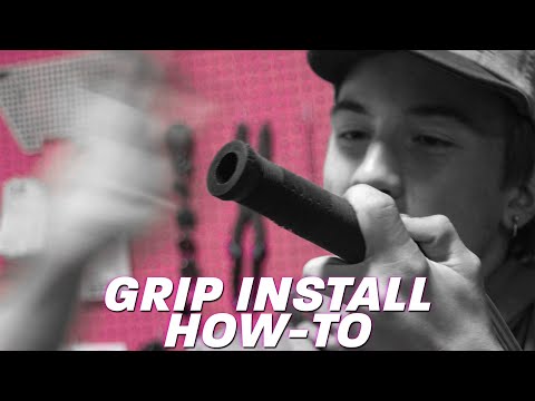 ACTUALLY HOW TO PUT ON BMX GRIPS FOR REAL