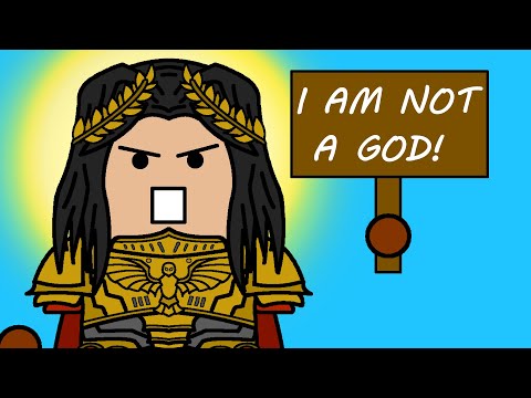 Emperor of Mankind denies being a god-- but people believe (40k meme)