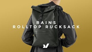 Ideal For Cyclists - The Rains Rolltop Rucksack