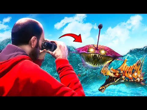I FINALLY FOUND 5 SEA MONSTERS in GTA 5! (SO SCARY)