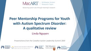 Linda Nguyen on Peer Mentorship Programs for Youth with Autism Spectrum Disorder
