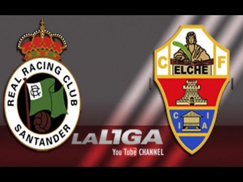 Todas las ocasiones del Racing de Santander (0-0) Elche CF  - HD