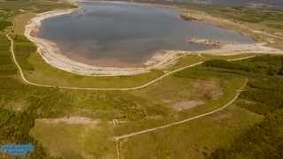 preview picture of video 'Flying over Lake Medard, second flight (Czech Republic)'