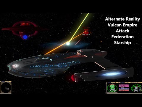 Vulcan Empire Attacks Akira Class | Alternate Reality Invasion | Star Trek Bridge Commander Battle |
