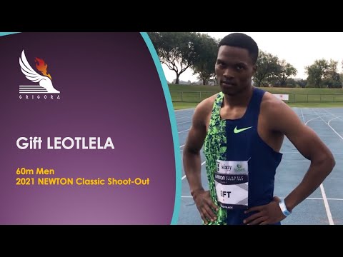 Gift Leotlela - 60m Men Elite in 6.53 (w+2.4) at the 2021 Newton Classic Shoot Out, Boksburg