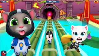 Talking Tom Gold Run Gameplay () Astronaut Tom vs Raccoon - Chinese Version Part 10