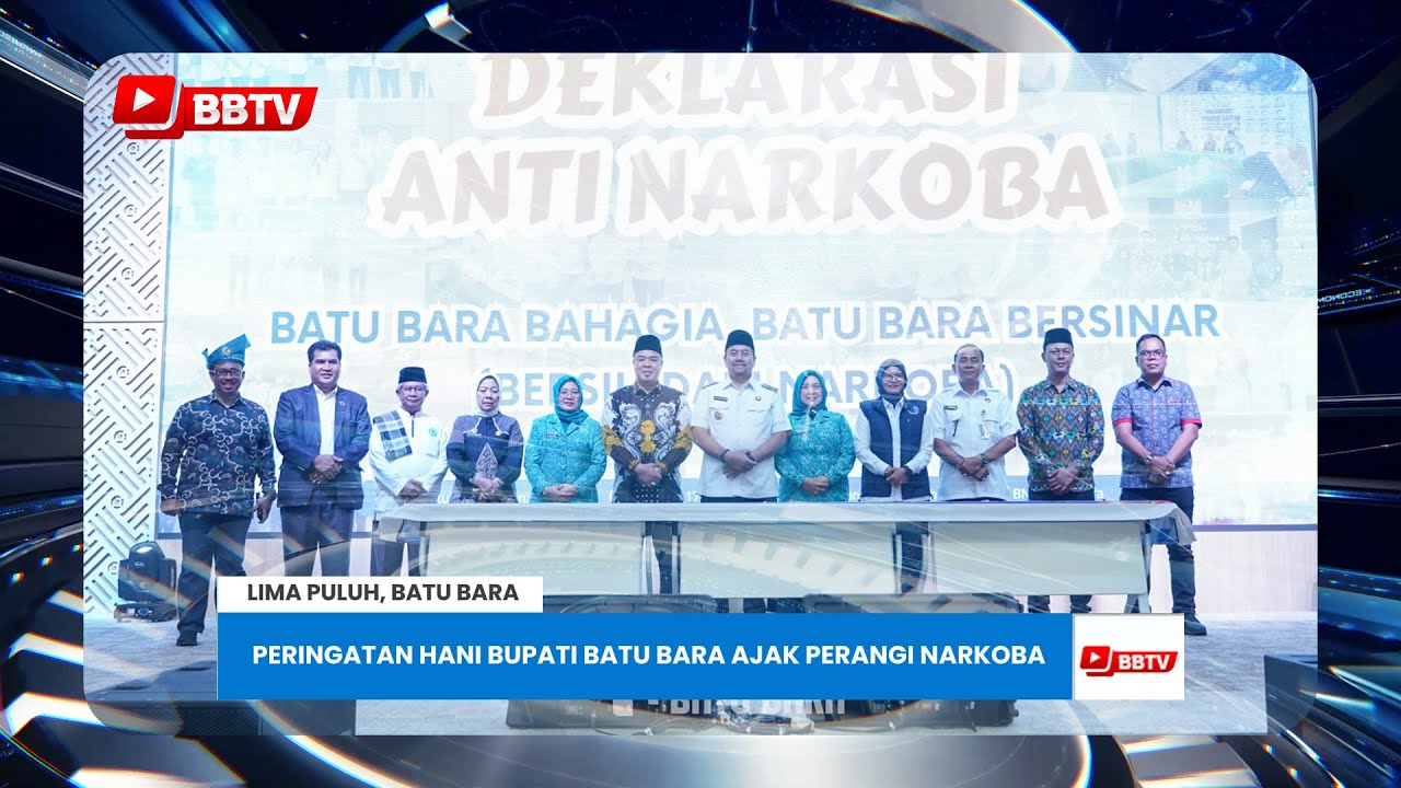 PERINGATAN HANI BUPATI BATU BARA AJAK PERANGI NARKOBA