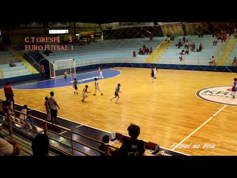C T GRESFI 7 X 1 EURO FUTSAL TERCEIRA FASE NFP 2018
