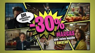 BM supermercados En BM Supermercados 30% descuento anuncio