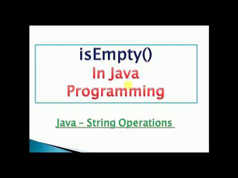 Check Whether String Is Empty Or Not In Java Isempty Example