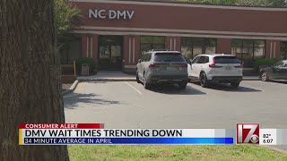 NCDMV wait times trending down