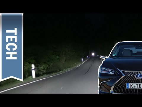 Matrix-LED-Scheinwerfer im Lexus ES300h im Test: Nachtfahrt & Adaptiver Fernlicht Assistent