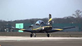 preview picture of video 'Gilze-Rijen 14-03-2014. Pilatus PC-7 L-03'
