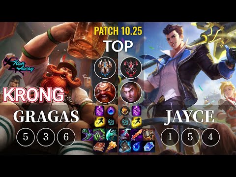 RNW KronG Gragas vs Jayce Top - KR Patch 10.25