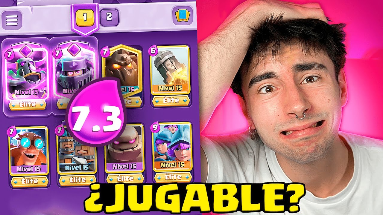 JUGUE EL MAZO MÁS PESADO DE CLASH ROYALE CON EVOLUCIONES😇