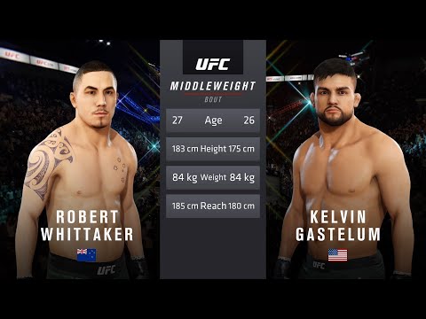 UFC 3 Simulation | Robert Whittaker VS Kelvin Gastelum | UFC Vegas 24 Preview Sim