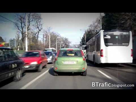 Traficul din Bucuresti Lujerului - Gara de Nord in 20min (fastforward)