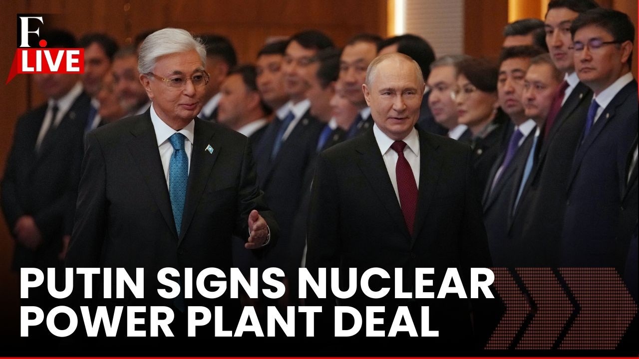 LIVE: Putin Signs Historic Nuclear Power Plant Deal in Kazakhstan | Russia Kazakhstan Ties
