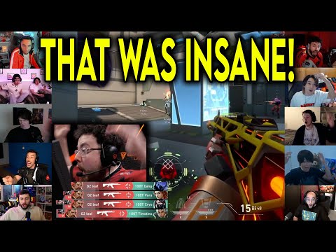 Valorant Streamers Reacts To G2 Leaf HITTING THE CRAZIEST ACE Against 100T In VCT