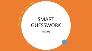 2021 Prelims Question through SMART GUESSWORK